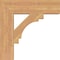Ekena Millwork Merced Block Smooth Bracket, Western Red Cedar, 5 1/2"W x 24"D x 24"H BKT06X24X24MRC05SWR - alternate 4